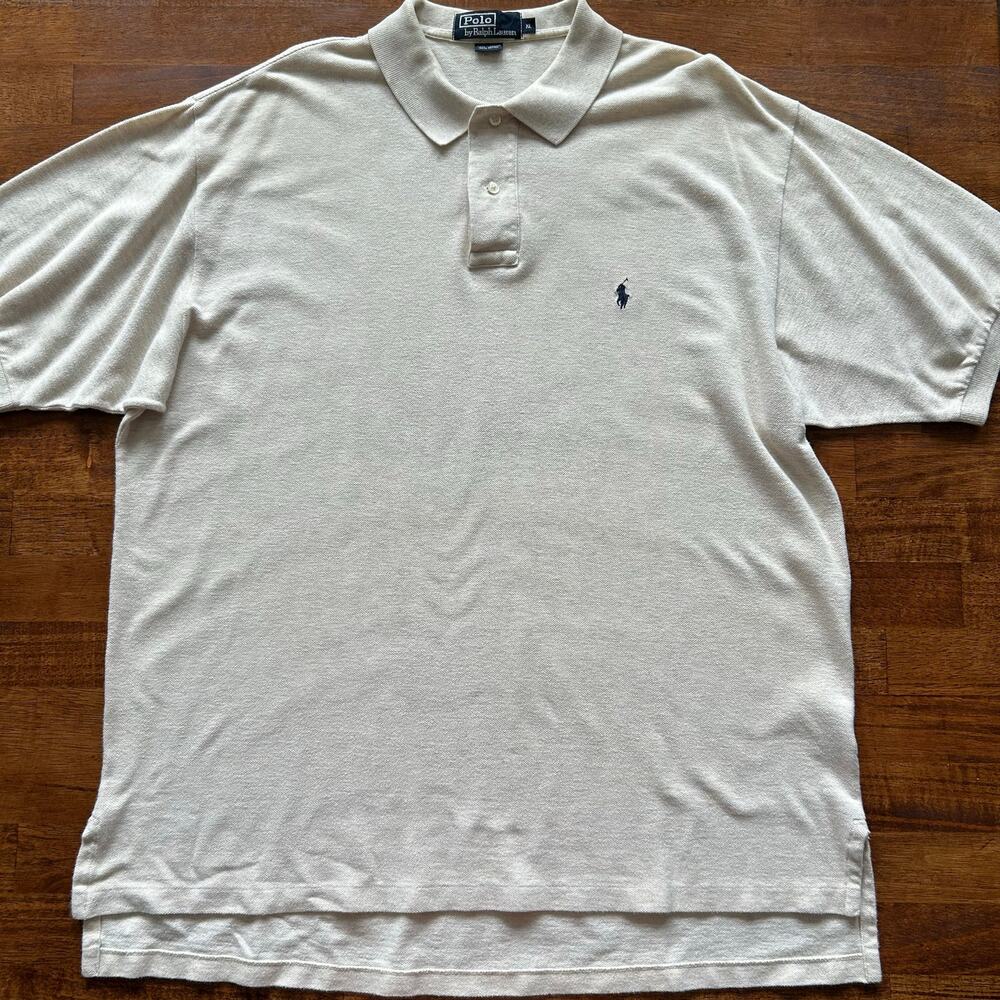 Polo Ralph Lauren Beige Knit Polo, Minimalist Classic Style”